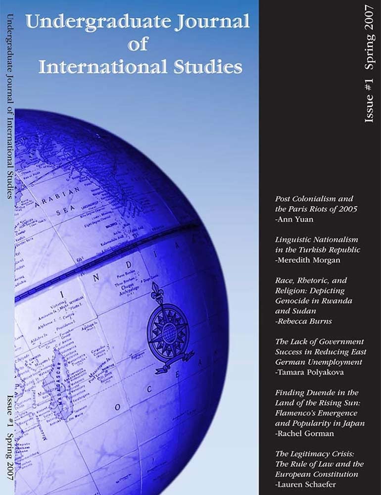 Undergraduate Journal of International Studies Issue 1