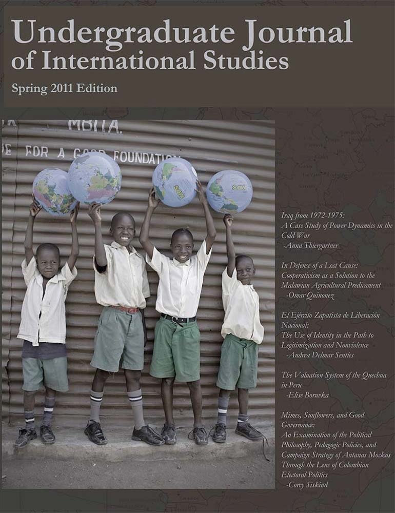 Undergraduate Journal of International Studies Issue 4